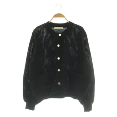 ナノユニバース nano universe ニットカーディガン 長袖 ボリュームスリーブ F ブラック /MY ■OS