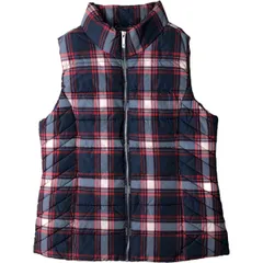 古着 トミーヒルフィガー TOMMY HILFIGER タータンチェック 中綿ベスト レディースM相当/eaa613169のサムネイル