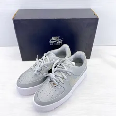 ■ NIKE ナイキ AirForce 1 SAGELOW レディース スニーカー CQ7510-017 24.5cm メタリックシルバーホワイト 実使用なし  ■