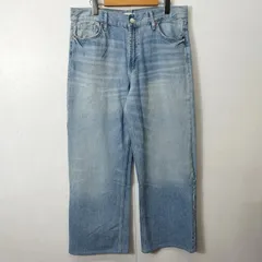 ZARA ザラ TRF ダメージ加工 ミッドライズ バギー デニム パンツ レディース インディゴ 40 B339