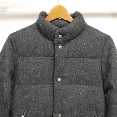 ks192◆ダウンジャケット グレー ダークグレー (M) メンズ ツイード風のサムネイル