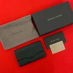 未使用保管品 箱 袋付き BOTTEGA VENETA ボッテガヴェネタ イントレチャート レザー 本革 キーケース キーカバー ブラック 03224