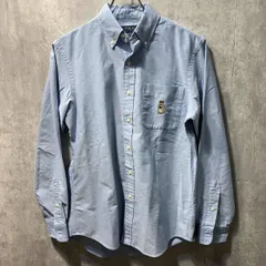美品 タグ付き POLO RALPH  LAUREN クラシックフィットPOLOベア オックスフォードシャツ SIZE:S ブルー ポロラルフローレン