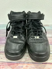 NIKE ナイキ AIR FORCE 1 MID ブラック 26.5cm US8.5 エアフォース1 ミッド 黒