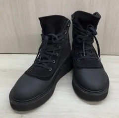 N°21 ヌメロヴェントゥーノ スウェード切替 スニーカーブーツ ショートブーツ レースアップ ブラック イタリア製 [表記サイズ:42]