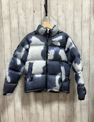 THE NORTH FACE X Supreme/ダウンジャケット/SUPREME BLEACHED DENIMNUPTSE JACKET/ ND52100I/ BLUE ザノースフェース×シュプリーム