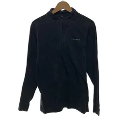 Columbia　フリース　プルオーバー　ハイネック　ハーフジップ　トップス　ワンポイント　刺しゅう　アウトドア　古着　/7106