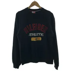 TOMMY HILFIGER　スウェット　長袖　トレーナー　クルーネック　ブランドロゴ　刺しゅう　オーバーサイズ　USA製　古着　/1283