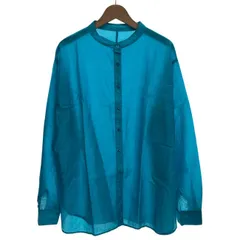 ITEMS URBAN RESEARCH　プレーンシャツ　長袖　トップス　ノーカラー　無地　古着　/2402