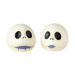 エネスコ enesco. ソルト＆ペッパー 塩胡椒入れ ジャックヘッド ナイトメアー ビフォア クリスマス 6001018 Jack Skellington 陶磁器 新品