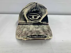 DIESEL ディーゼル／デニムキャップ／インディゴ ダメージ加工／サイズ II