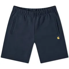 カーハート メンズ アウター パーカー・スウェット Carhartt WIP Chase Sweat Short Dark Navy Gold ネイビー