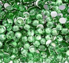 高分子ストーン　ラインストーン　デコストーン 　ライトグリーン