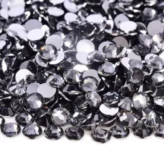 ミルキーストーン　高分子ストーン　ラインストーン　デコストーン 　ブラックダイヤモンド