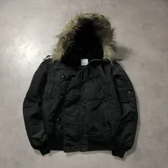 GQ4774◇ALPHA : 90's USA製 N-2B フライトジャケット◇S◇黒 アルファ