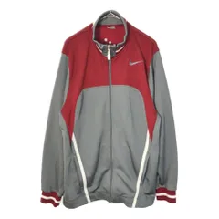 00年代 NIKE ナイキ ワンポイントロゴ トラックジャケット スポーツ グレー(メンズ L)中古 古着 X3119