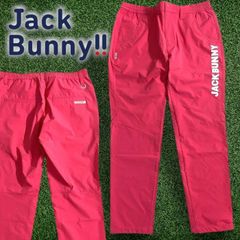 新品未使用 JACK BUNNY バイアスロゴ ストレッチパンツ 0 ピンク系