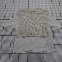 ◇ ⊂ ザラ ZARA メッシュベスト付きTシャツ レディース E  【1601260014142】