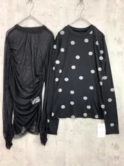 美品 MAISON SPECIAL メゾンスペシャル 21252415205 シアードットレイヤードトップス プルオーバー sizeF/黒 ■■◎レディース