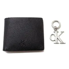 【新品 未使用】Calvin Klein カルバンクライン アウトレット Calvin Klein Jeans カルバン・クライン・ジーンズ 二つ折り財布 キーリング セット 4G1002G 001