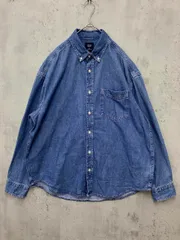 GAP ギャップ 543190-00 The BIG Shirt デニム シャツ sizeM/青 ■■ メンズ