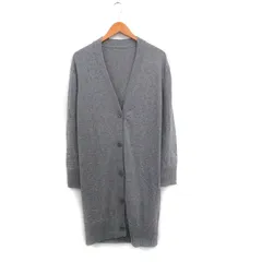 セオリー Theory ニット カーディガン 長袖 Vネック ウール シンプル S グレー 灰 /KT17