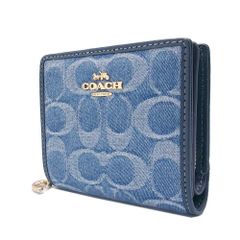 Coach】スナップ ウォレット・ラブド デニム・チャーム Cheri - メルカリ