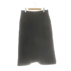 マーガレットハウエル MHL. ウール ロングスカート 台形スカート 3 ブラック /DF ■OS