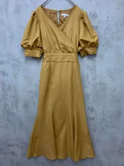 rienda リエンダ 110FS733-1430 バックリボンマーメイド ワンピース sizeM/イエロー ■◆ レディース