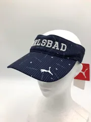 新品 PUMA プーマ 025009 グラフィック サンバイザー size54-56/紺 ■◆ メンズ