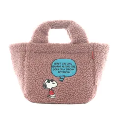 ルートート rootote × PEANUTS DELI  IP.デリ.ボア (IP.Deli.Boa) Peanuts-8T﻿ ボアトートバッグ ハンドバッグ ミニトート ピンク /RI ■OS