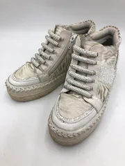 MUUM ムーム アニマル柄 サイドジップ 厚底 ハイカット スニーカー sizeM/白 ■■ レディース
