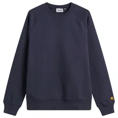 カーハート メンズ アウター パーカー・スウェット シャツ Carhartt WIP Chase Sweatshirt Dark Navy Gold ネイビー