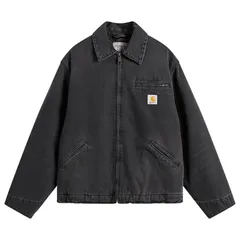 カーハート メンズ アウター ジャケット・ブルゾン Carhartt WIP OG Detroit Jacket Black Grind Wash ブラック