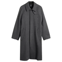 アーペーセー メンズ アウター コート APC Manteau Raglan Sleeve Coat Heathered Anthracite