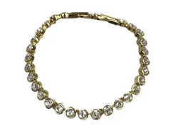 ニナリッチ　NINA RICCI　デザイン　ストーン　ブレスレット　　ゴールドカラー　送料無料