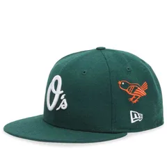 ニューエラ メンズ アクセサリー 帽子 キャップ New Era Baltimore Orioles 59Fifty Cap Dark Green グリーン