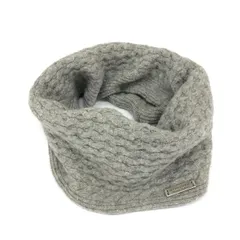 BURBERRY BLACK LABEL バーバリーブラックレーベル スヌード  ニット襟巻/ネックウォーマー/ロゴプレート    グレー メンズ / 240001187154