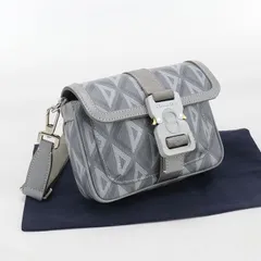 DIOR ディオール CDダイヤモンド ショルダーバッグ PVC【中古】 メンズ