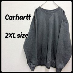 Carhartt トップス クルーネック スウェット 2XLサイズ グレー 古着 メンズ カーハート