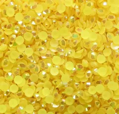 ミルキーストーン　高分子ストーン　ラインストーン　デコストーン 　イエロー