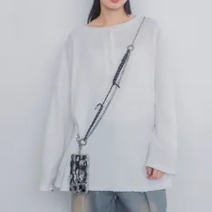 新品未使用 JEANASIS ジーナシス ropeチェーンスマホショルダー/284151 ブラック 管理番号:74-495