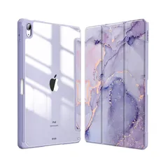 iPad第11世代 A16 (11インチ/2025) ケース iPad 第10世代 10.9インチ 2022 カバー 透明バック【Trocent】タブレットケース ペンホルダー付き オートスリープ機能 マグネット開閉式 背面透明 専用保護ケース スタ ...
