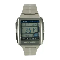 CASIO カシオ WAVE CEPTOR ウェーブセプター 腕時計 CASIO WV-59J  シルバー ステンレススチール メンズ デジタル クォーツ 電波時計