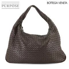 ボッテガ ヴェネタ BOTTEGA VENETA イントレチャート ワンショルダー バッグ レザー ブラウン 115654 ゴールド 金具 90311881