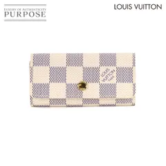 未使用 展示品 ルイ ヴィトン LOUIS VUITTON ダミエ アズール ミュルティクレ4 4連 キーケース ゴールド 金具 N60020 Multicles 90312448