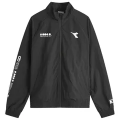 ディアドラ メンズ アウター ジャケット・ブルゾン Diadora Track Jacket Black ブラック