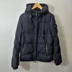 nono universe ナノユニバース TOKYO 西川ダウン コラボ ウール フーディー ダウン ジャケット アウター メンズ L ネイビー系 B366