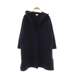 クミキョク 組曲 KUMIKYOKU フードコート ノーカラー アウター S2 ネイビー /CX ■OS