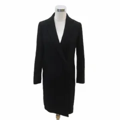 B&Y ユナイテッドアローズ BEAUTY&YOUTH ビューティー&ユース チェスターコート ロング丈 M 黒 ダブルブレスト 1625-144-4165 /SY31 ■GY60